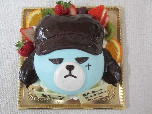 バースデーケーキに ビッグバンのクマキャラのgドラゴンを立体形ケーキで 大阪市東住吉区 パティスリーデコ